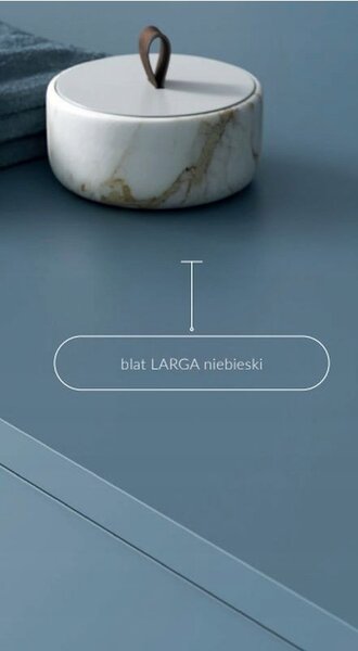 Cersanit Larga, deska na skříňku 100cm, modrá, S932-032