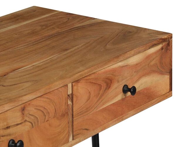 Nástěnný psací stůl 90 x 40 x 170 cm masivní akáciové dřevo 247694