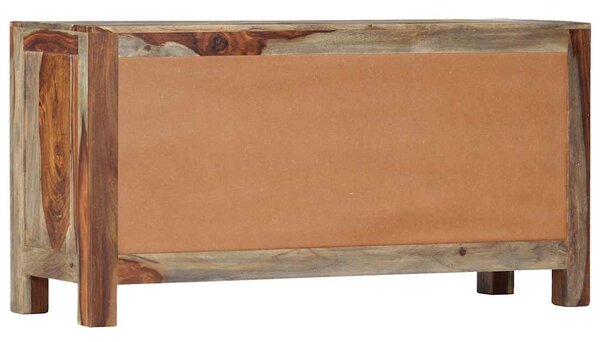 Příborník šedý 100 x 30 x 50 cm masivní akáciové dřevo 247751