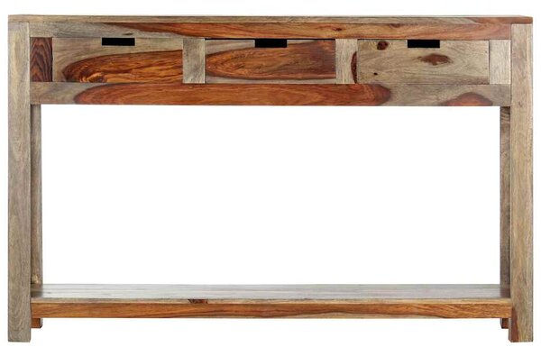 Konzolový stolek se 3 zásuvkami 120x30x75 cm masivní akácie 247753