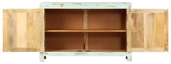 Příborník světle modrý 110x35x70 cm masivní mangovníkové dřevo 247763