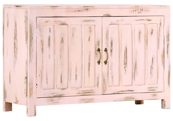 Příborník světle růžový 110x35x70 cm masivní mangovníkové dřevo 247764
