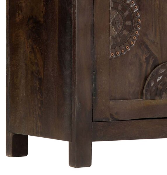 Příborník vyřezávaný design 110 x 35 x 70 cm masivní mangovník 247765