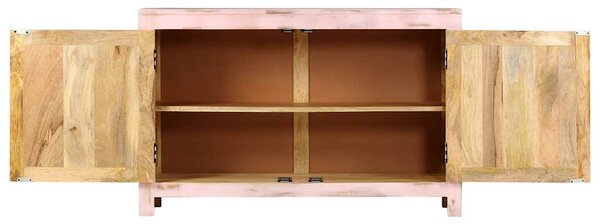 Příborník světle růžový 110x35x70 cm masivní mangovníkové dřevo 247764