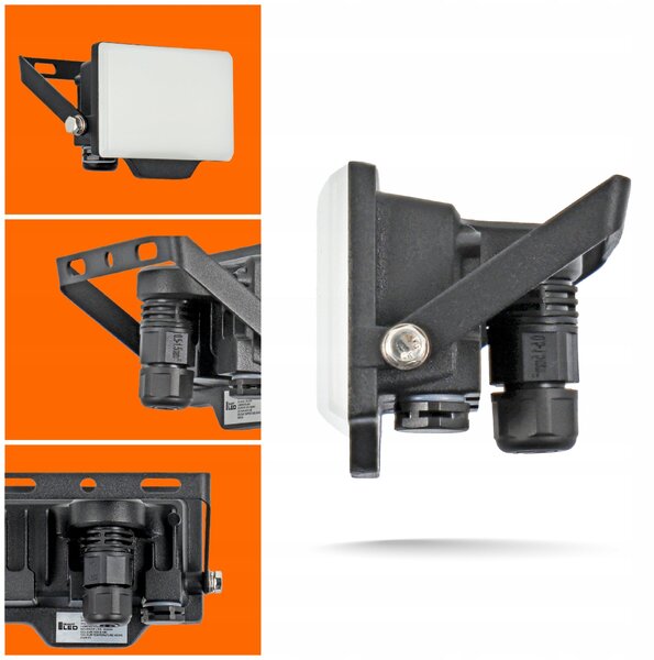LED reflektor 10 W, 800 lm, teplá bílá, IP65, úhel 120°