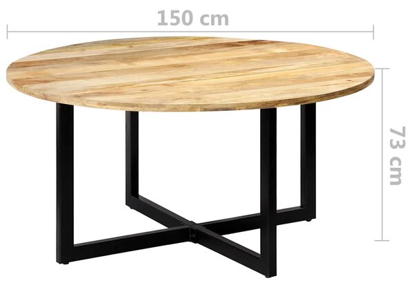 Jídelní stůl 150 x 73 cm masivní mangovníkové dřevo 247851