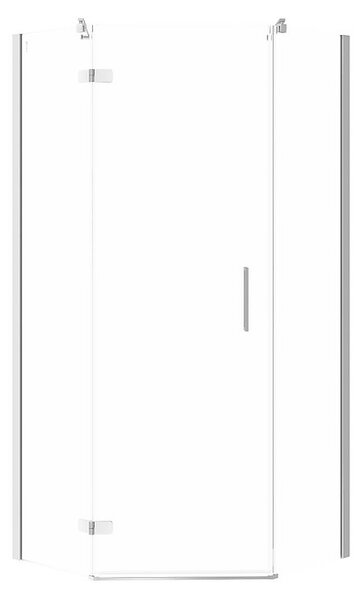 Cersanit Jota, 5-úhelníkový sprchový kout 90x90x195 cm, levé dveře, 6mm čiré sklo, chromový profil, S160-014