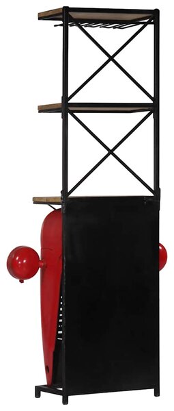 Stojan na víno traktor 49 x 31 x 172 cm masivní mangovník 247871