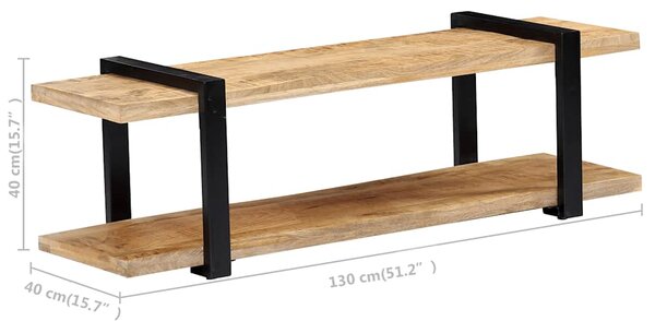 TV stolek 130 x 40 x 40 cm masivní mangovníkové dřevo 247883