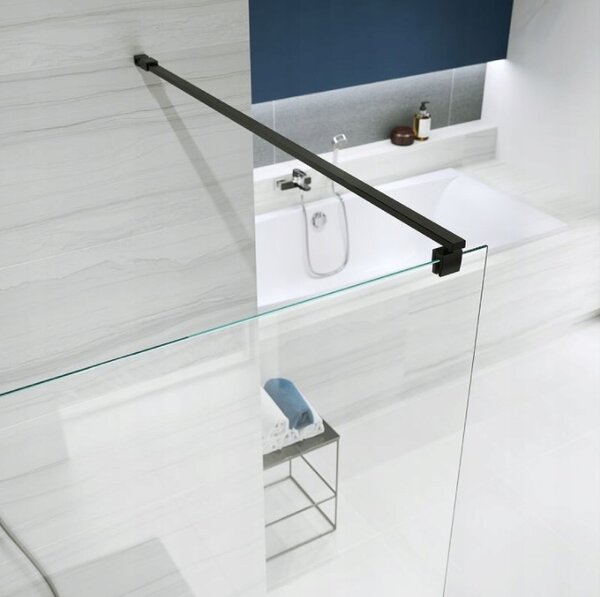 Cersanit Mille, sprchová zástěna typu Walk-In 80x200 cm, 8mm čiré sklo, chromový profil, S161-005