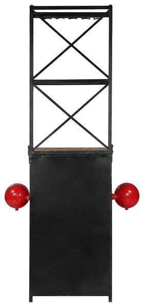 Stojan na víno traktor 49 x 31 x 172 cm masivní mangovník 247871
