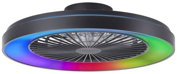 Brilliant - LED RGBW Stmívatelný stropní ventilátor MAZZARO LED/24W/230V + DO