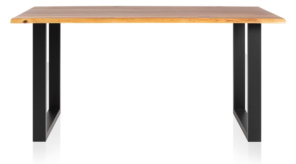 JÍDELNÍ STŮL, akácie, černá, koňaková, 120/80/77 cm MID.YOU - Jídelní stoly, Online Only