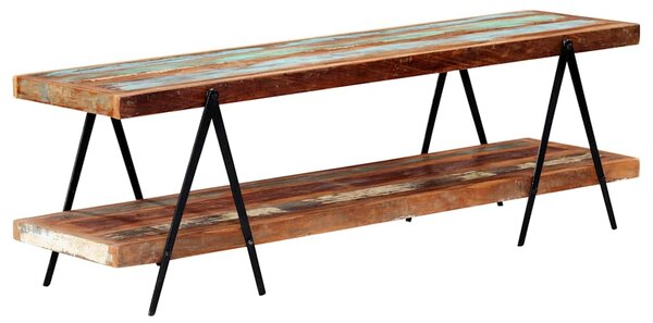 TV stolek 160 x 40 x 50 cm masivní recyklované dřevo 247886