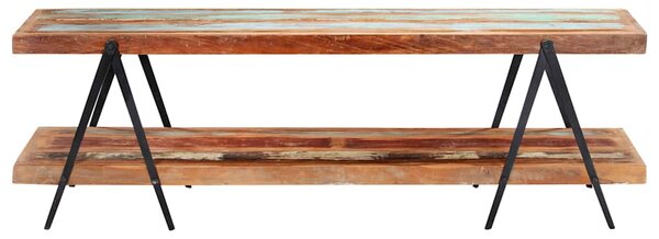 TV stolek 160 x 40 x 50 cm masivní recyklované dřevo 247886