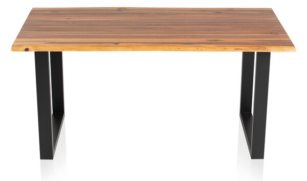 JÍDELNÍ STŮL, akácie, černá, koňaková, 120/80/77 cm MID.YOU - Jídelní stoly, Online Only