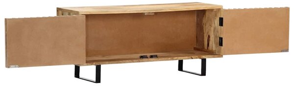 TV stolek 90 x 30 x 40 cm masivní mangovníkové dřevo 247896
