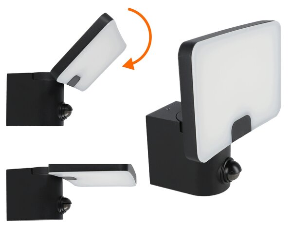 LED reflektor 20 W s pohybovým čidlem, teplá bílá, IP65