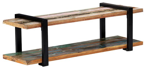 TV stolek 130 x 40 x 40 cm masivní recyklované dřevo 247884