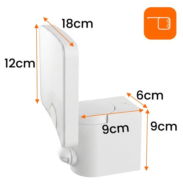 Bílý LED reflektor 20 W s pohybovým čidlem, IP65, teplá bílá
