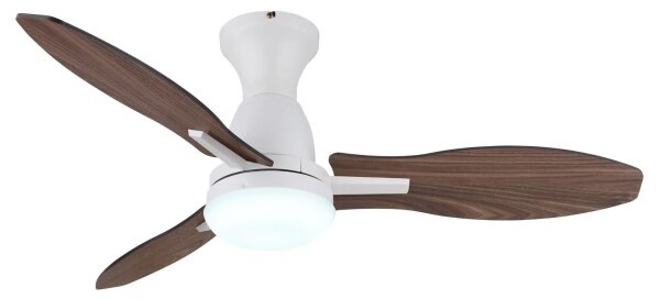 Globo 03671W - LED Stm. stropní ventilátor GALE LED/22W/230V 3000/4500/6000K +DO