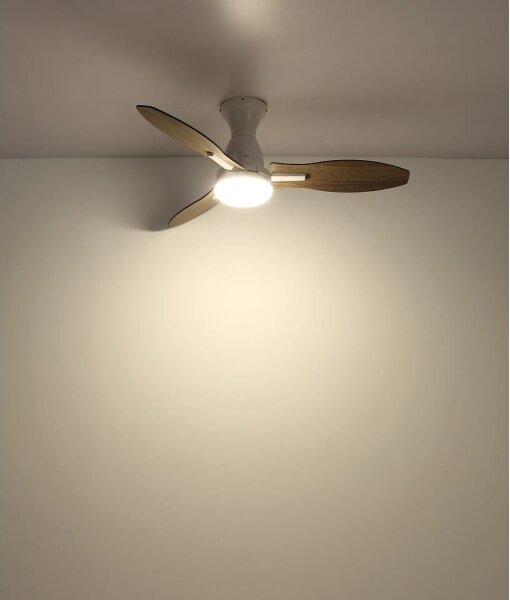 Globo 03671W - LED Stm. stropní ventilátor GALE LED/22W/230V 3000/4500/6000K +DO