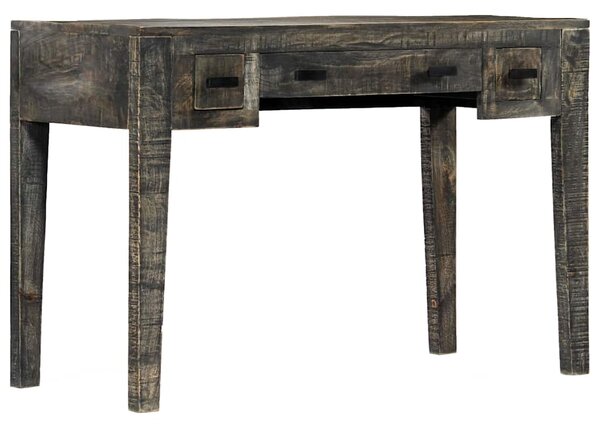 Psací stůl černý 110 x 50 x 75 cm masivní mangovníkové dřevo 247913