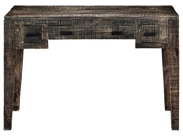 Psací stůl černý 110 x 50 x 75 cm masivní mangovníkové dřevo 247913