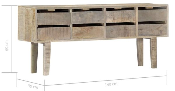 Příborník 140 x 30 x 60 cm masivní mangovníkové dřevo 247914