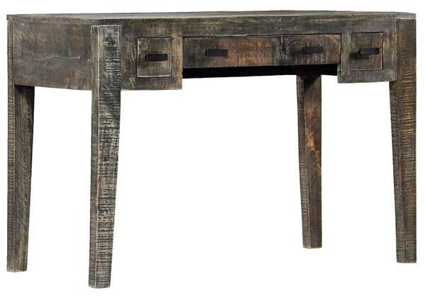 Psací stůl černý 110 x 50 x 75 cm masivní mangovníkové dřevo 247913