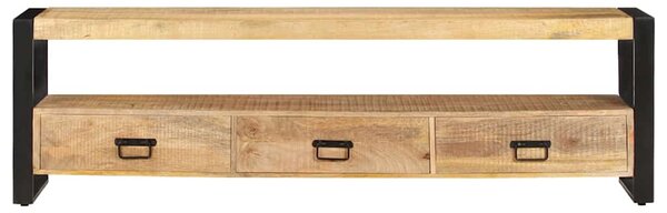 TV stolek 150 x 30 x 45 cm masivní mangovníkové dřevo 247906