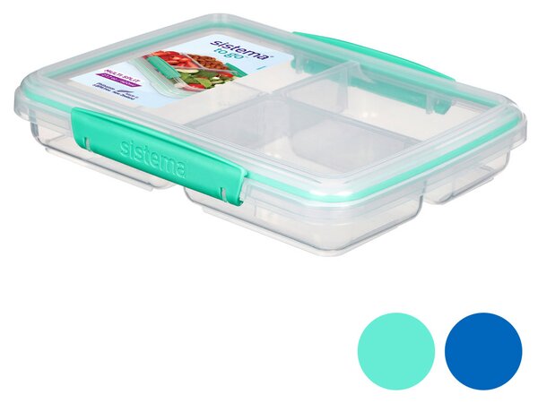 Sistema Krabička na svačinu Multi Split To Go se 3 oddíly 820 ml Barva: minty teal