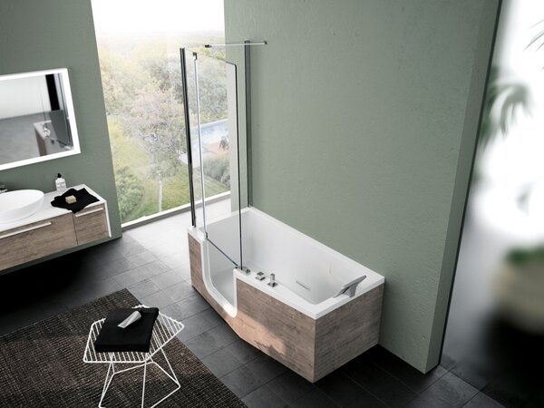Santech Iris obdélníková vana s dvířky 160 x 80 SAIRI160 Orientace P/L: Pravá