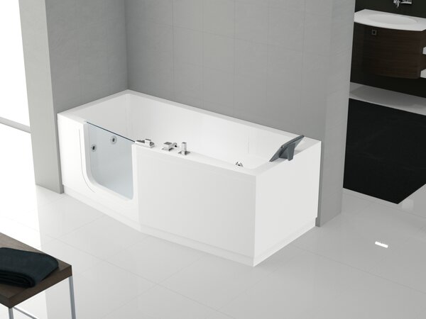 Santech Iris obdélníková vana s dvířky 160 x 80 SAIRI160 Orientace P/L: Pravá