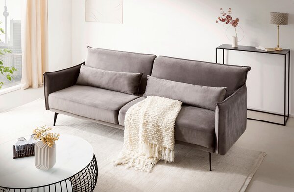 TŘÍMÍSTNÁ POHOVKA, textil, šedá Livetastic - Pohovky, Online Only