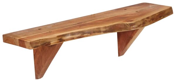 Nástěnné police 2 ks 60 x 20 x 18 cm masivní akáciové dřevo 247927