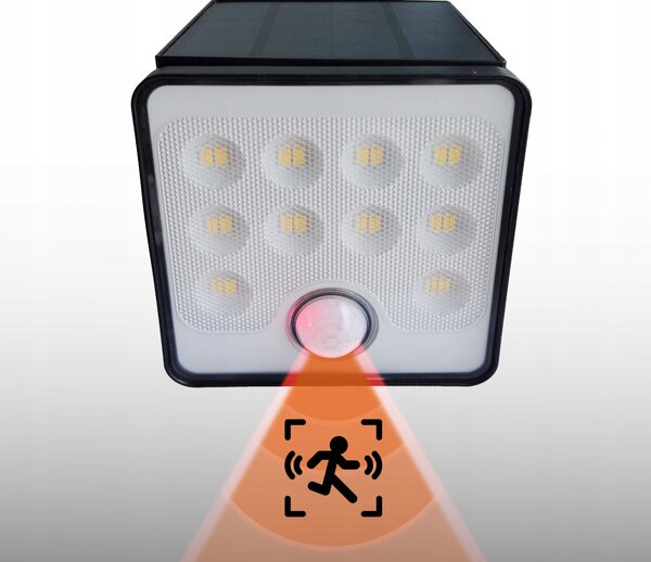 LED fasádní svítidlo 400 lm s pohybovým čidlem, IP65, neutrální bílá