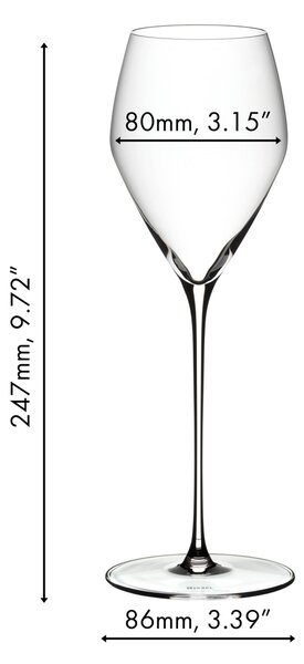 RIEDEL VELOCE Champagne, set 2 ks sklenic 6330/28