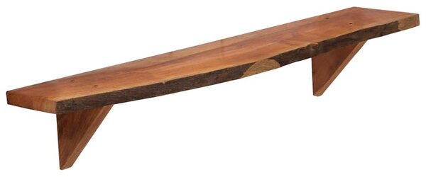 Nástěnné police 2 ks 90 x 20 x 18 cm masivní akáciové dřevo 247928