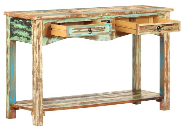 Konzolový stolek 120 x 40 x 75 cm masivní recyklované dřevo 247925