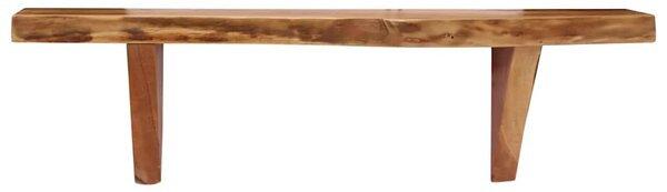 Nástěnné police 2 ks 60 x 20 x 18 cm masivní akáciové dřevo 247927