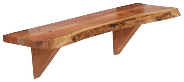 Nástěnné police 2 ks 60 x 20 x 18 cm masivní akáciové dřevo 247927