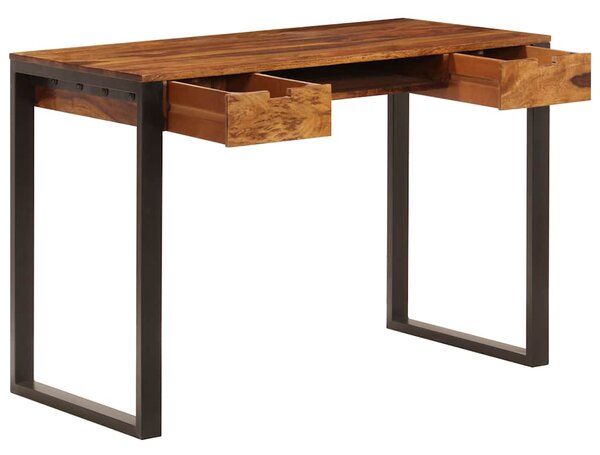 Psací stůl 110 x 55 x 78 cm masivní akácie a ocel 247963