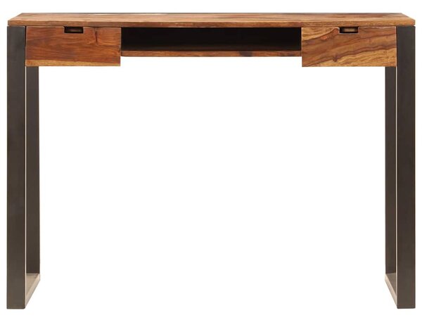 Psací stůl 110 x 55 x 78 cm masivní akácie a ocel 247963