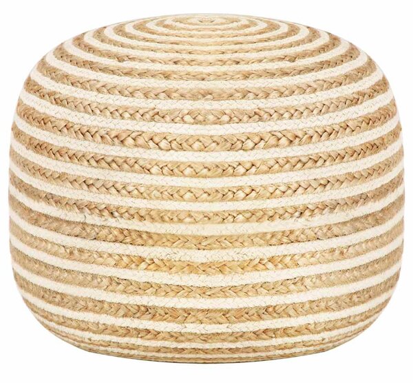 Ručně vyrobený sedací puf 45 x 30 cm juta 248073