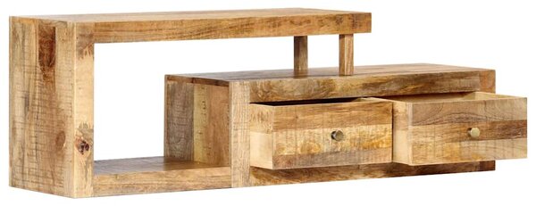 TV stolek 120 x 30 x 40 cm masivní mangovníkové dřevo 248099