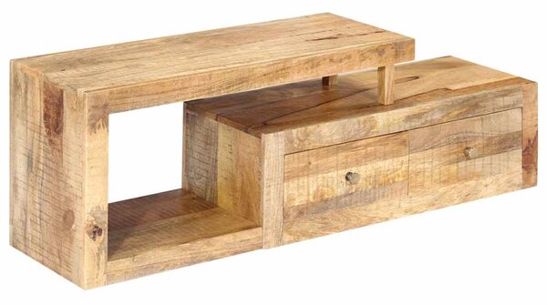 TV stolek 120 x 30 x 40 cm masivní mangovníkové dřevo 248099