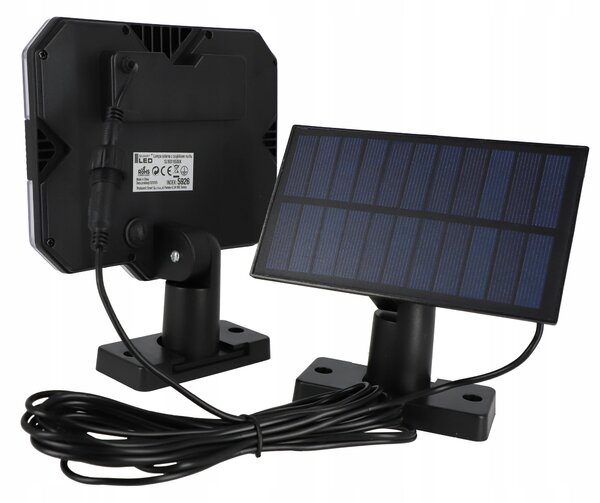 LED solární svítidlo s pohybovým čidlem a panelem, IP44, 3 W, 300 lm, 6500 K