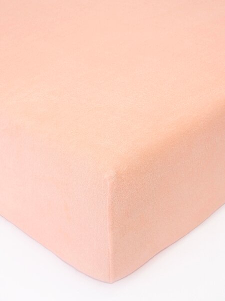 MK Lůžkoviny Froté prostěradlo 140 × 200 cm - lososová