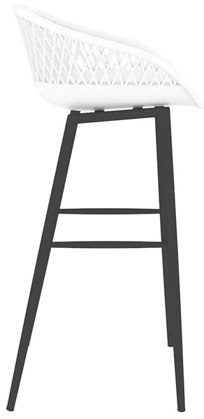 Barové židle 4 ks bílé 248162